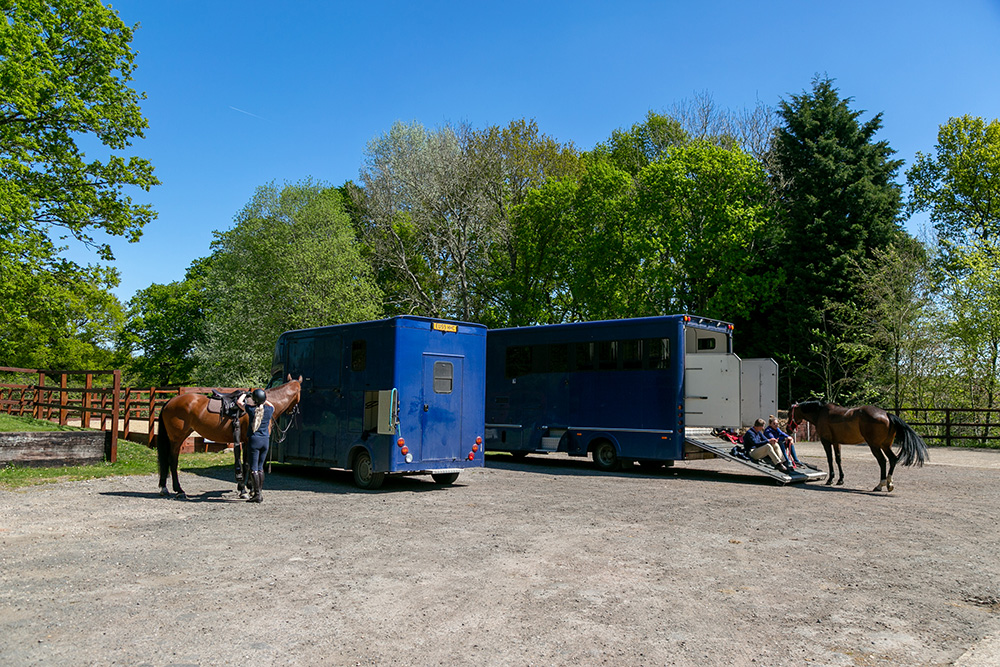 Parking at Cinder Hill Equine Vets In Sussex