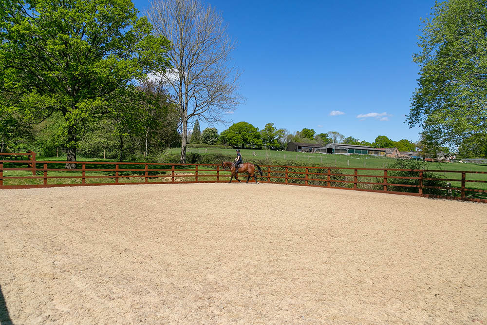 Sand School at Cinder Hill Equine Vets In Sussex